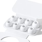 CaseOnn Apple AirPods Pro 2 / AirPods Pro Uyumlu Yedek Silikon Kulaklık Ucu (4 Farklı Boy XS/S/M/L) - Beyaz