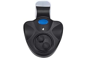 Keenso Fishing Bite Alarm, Electronic Fishing Bite Alarm LED Light Fish Sound Bell Clip On Fishing Rod for Night Fishing Tackle Accessories(Black) Other fishing tools and accessories