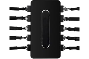 ONE ENJOY PWM Fan Hub Controlador de ventilador de PC, 4 pines, CPU Fan Splitter (PWM)