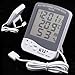 Produktbild evertrust (TM) weiß LCD Display Outdoor Digital Uhr Thermometer Hygrometer
