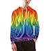 Produktbild serliyHerren Slim Fit 3D Druck Hoodie Kapuzenpullover Langarm Sweatshirt Kapuzenjacke Mit TaschenWeihnachten Winter Bunt mit Tasche