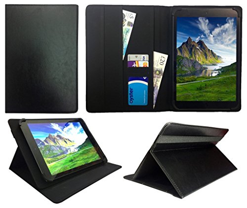Majestic TAB-610 4G 10.1 Inch Tablet Nero Universale Rotazione PU Pelle Custodia Case Cover ( 10 - 11 Pollici ) di Sweet Tech