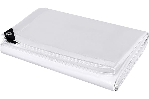 Laneetal Bâche de Protection en Polyéthylène 3x4m 180g/m²² PE Bâche Imperméable Ultra Lourde et Résistante Revêtue des Deux côtés avec Oeillets en Aluminium Couverture Étanche pour Jardin