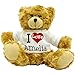 I Love Justin - Personalised Plush Teddy Bear Name Gift - 22cm