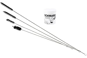 WEEDNESS Set de Nettoyage pour Bang avec 4 brosses à Pipe de qualité supérieure - kit de Nettoyage pour Tuyau d'eau, brosses de Nettoyage pour Tuyau d'eau Schmand Weg