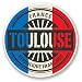 Produktbild 2 x Toulouse Frankreich Vinyl Aufkleber Aufkleber Laptop Reise Gepäck Auto Ipad Schild Fun # 6022 - 10cm/100mm Wide