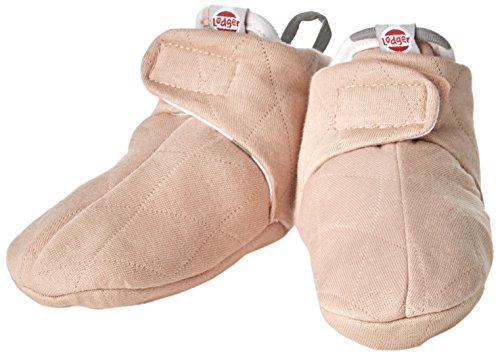 Lodger Cotton Quilt Baby Booties (6 - 12 Months, Nude)