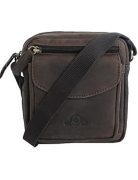 Jenes & Jandura Leder Kleine Tasche Schultertasche Gürteltasche Reisetasche Ledertasche für iPhone 7 Plus 6S Plus...