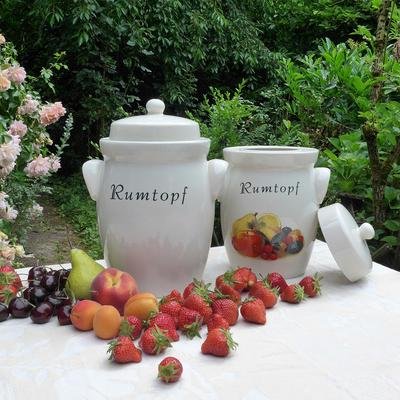 Rumtopf, Gärtopf,5 Liter,Creme ohne Dekor - 3