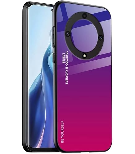 Topme Custodia In Pelle Per HONOR Magic5 Pro - Portafoglio Con Supporto E Motivo Litchi (Blu Scuro) - 3