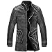 Produktbild Herren Lederjacke Leichte Basic Jacke aus weichem Schafs-Leder Super modische Lederjacke mit tollem schwarzem Vintage Look Trendmodell vom Lifestylelabel LANSKIRT