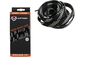 VPRO Waxed Ice Hockey Shoelaces in Assorted Colours, Ice Hockey Skate Shoelaces are the Perfect Gift for Sports Enthusiasts