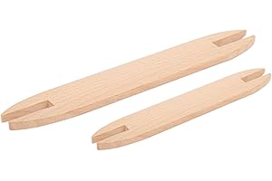 SHEENS 2pcs Wooden Weaving Shuttle, Tapestry Weaving Tool Beech Wood Weaving Shuttle DIY Braided Tools Accessories