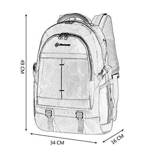 Wasserdichter Laptop-Rucksack Gro  er Tagesrucksack f  r Reisen  Freizeit  Alltag  Schule  Arbeit