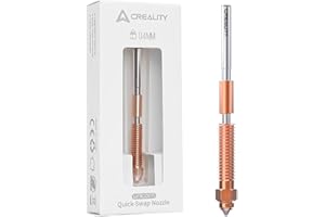 Creality Ugelli ufficiali K1C, Quick-Swap, set ugello per stampante 3D, 0,4 mm, Ender 3 V3, ugelli in lega di rame e ugello in acciaio temprato per stampante 3D K1C, Ender 3 V3, Ender 3V3 Plus