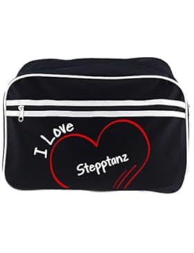 Retrotasche Modern I Love Stepptanz schwarz
