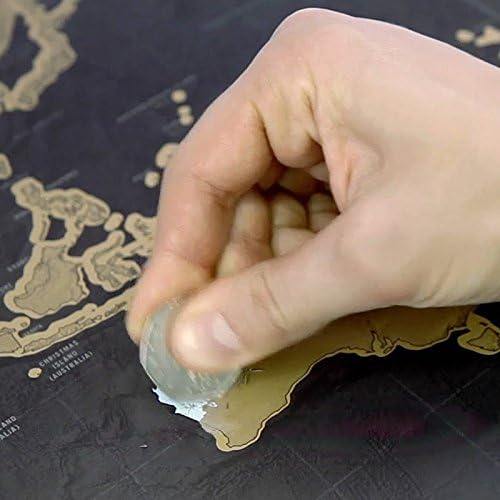 Stationery Store Maps of The Worlds Black Scratch off Map World Wall Map Office Decor 82.5x59.5CM