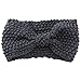 Damen Gestrickt Stirnband Häkelarbeit Schleife Design Winter Kopfband Haarband