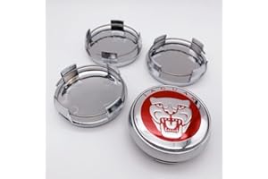 NEMEAE Coprimozzo 4 PZ 65mm per Jaguar XF XJ-S XJ-6 X-Type XE S-Type F-Pace F-Type XK8 XK XKR XFR Coprimozzo per Mozzo Centrale per Auto Cerchi per Lo Styling Automatico Copertura Badge Emblem,A2