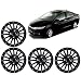 Auto Pearl-Premium Quality Car Full Black Wheel Cover Caps Black 15 inches Press Type Fitting For -Honda City Idtec RS.1699.00
