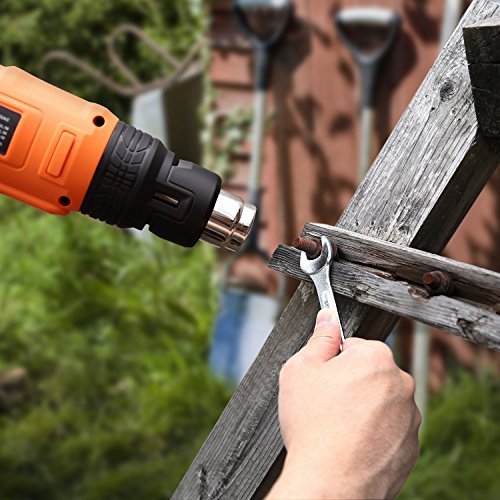 Tacklife HGP70AC Professionale Heißluftpistole mit 3 Temperaturregelung(50 ℃ / 450 ℃ / 550 ℃) 220~240V 1800W zum Gezielten Entflacken, Löten und Schrumpfen von PVC- Ideales Geschenk für Vatertag - 5