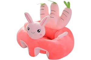 Starnearby Poltroncina per Bambini Senza Riempitivo, Poltrona per Bambini Peluche Fodera a Forma di Animale, Sedia Peluche Neonato Senza Imbottitura Cotone, Seduta Divano Neonato Fai da te