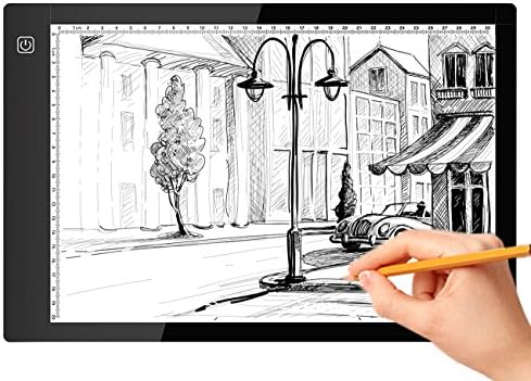 Tracing Light Box, A4 LED Artcraft Tracing Light Pad Light Box For Artists,Drawing, Sketching, Animation, 9.4x14 Inch Light Pad