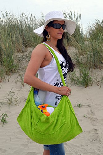 Strandtasche oder Strandtuch Beachbag Kiwi Gartenliege Strandliege Liegenbezug mit Taschen und Nackenöffnung für Nackenrolle ! Das Original ! - 6