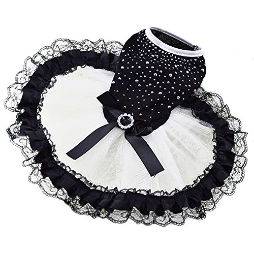 Pet-Dress-SymbolLife-Pet-Dog-Studded-Flickering-Lace-Princess-Wedding-Dress-Bowknot-Only-for-Small-Dogs
