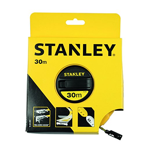 Stanley Kapselbandmass Fiberglas, 30m Länge, ABS-Kunststoffgehäuse, klappbare Kurbel, Band beschichtet, 0-34-297 - 2
