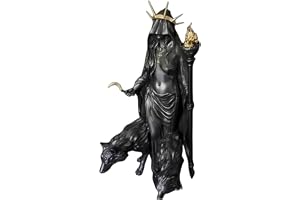 Wisafory Stående Kvinnostaty Hekate Niktipolos Staty Grekisk Gudinna av Magi Skulptur Förtrollande Figur av Robust Konstharts