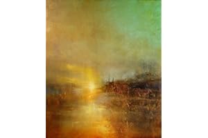 WALLBUDDY Sunset at Turners Cove by William Turner Modern Painting Abstract Painting Oil Painting Fine Art Reproduction Sunset Painting Sunset Art (21cm x 30cm)