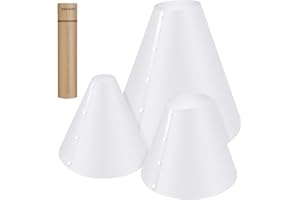 NEEWER Zestaw dyfuzora światła stożkowego (3 sztuki, 14"/15"/20"), ulepszony reflektor oświetleniowy o grubości 0,5 mm, alternatywa dla pudełka na zdjęcia, biżuteria fotograficzna, bez cienia i