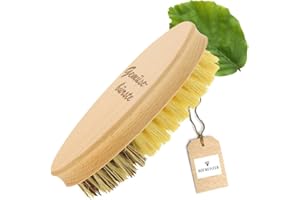 ‎HOFMEISTER HOLZWAREN HOFMEISTER® Gemüsebürste 13,5 cm Holz - hochwertige Naturborsten in 2 Härtegraden: echt Union und Fibre, für Kartoffeln, Karotten & Gemüse, Wurzelbürste aus Buchen-Holz, Made in EU