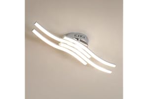 Osairous Plafoniera LED Soffitto Moderno, 24W 2300LM Lampada da Soffitto in Acrilico, Luce Bianca Neutra 4000K per Soggiorno Camera da Letto Cucina e Ristorante,53CM