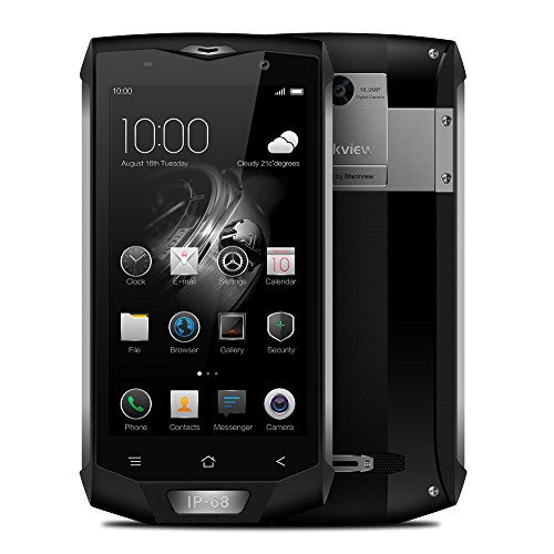 Blackview BV8000 Pro Smartphone,5.0 Pollici Display Android 7.0 4G Telefono Cellulare,IP68 Waterproof /Dustproof /Shockproof Moible Phone,MTK6757 Octa-core 2.6GHz,6GB RAM + 64GB ROM,16.0MP+8.0MP Dual Camera,Dual Sim 4180mAh Batteria,Gesture Wakeup,WiFi/Hotkont/GPS/OTG/ OTA/NFC Cellulare - Grigio