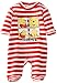 Disney Baby Boys Winnie The Pooh EN0305 Striped Long Sleeve Sleepsuit, Red (Red Stripes/White Stripes), 12-18 Months (Manufacturer Size:18 Months)