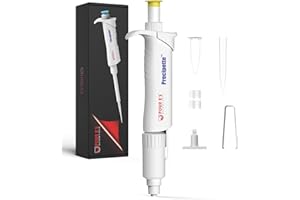PRECIPETTE 1-5ml 1000-5000μl micropipetta pipettatore pipetta Pipettatori monocanale laboratorio pipetta monocanale per laboratorio ISO8655 incremento 5μl giallo