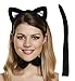 Produktbild Black Cat Set Ears, Tail & Bow TIe Fancy Dress Halloween Party Accessory