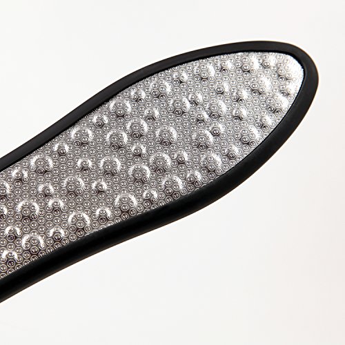 UPUAUT Hornhautfeile Hornhautraspel Hornhautentferner in einem soliden Handgriff 26cm x 5,5cm x 1,5cm schwarz Edelstahl rostfrei für Ihre Pediküre - 8