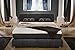 Produktbild lifestyle4living Boxspringbett, Boxspring, Boxspringsystem, Bett, Springboxbett, Boxbett, Rattankopfteil, Kissen, Matratzen, Topper, Microfaser, Antiklederoptik, Grau