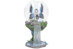 Nemesis Now Immortal Flight Anne Stokes - Bola de Nieve (10 cm), Color Gris y Blanco