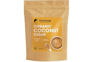 Organic Coconut Sugar 1kg - Ethically Sourced, Low GI Brown Sugar by Yin & Yang Superfoods
