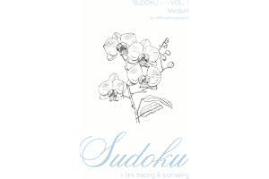 Pretty Sudoku Journal: 100 Medium Logic Puzzles for Adults with Guided Journal Prompts and Line Tracing (Vol 1)