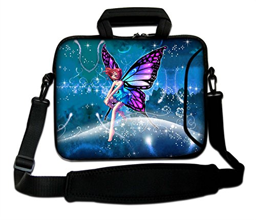 Luxburg Schultertasche Notebooktasche Laptoptasche Tasche mit Tragegurt aus Neopren Plus Free Mouspad! Für Apple, Acer, Asus, Chromebook, Dell, HP, Lenovo, Samsung, Sony etc Laptop 12,1 Zoll