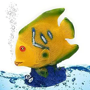 JAINSON PET Products? Beautiful Fish Toy, Fish Aquarium Decorations, Fish Tank Decorations (15.5 cm, Yellow)