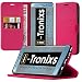 Produktbild Samsung Galaxy A5 2017 hülle, Tasche, Telefonkasten ( Rosa) Abdeckung für Samsung Galaxy A5 2017 Gehäuse aus robuster Kohlefaser Buchstil PU Leder Geldbörse elegante klassische Flip Cover hülle Cover + von i-Tronixs®