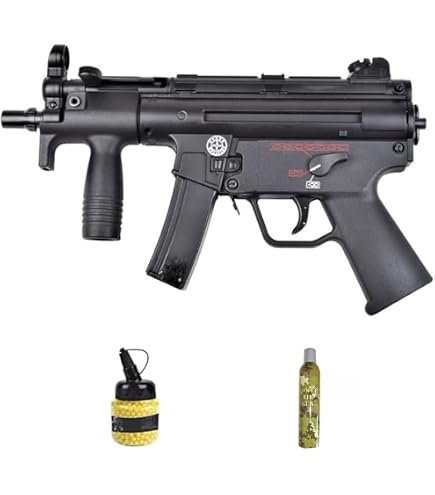 Fucile Airsoft Heckler & Koch MP5 A5 EBB Elettrico – Calibro 6 Mm, Potenza <0,5 J, Include 1000 Palline Da 0,20 G E Caricatore 200 Colpi