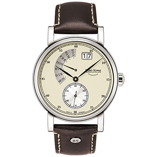 Bruno Shnle Herren-Armbanduhr Analog Quarz Leder 17-13073-121 Bruno Shnle Herren-Armbanduhr Analog Quarz Leder 17-13073-121