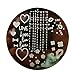 Born Pretty Heart Love Kiss Nail Art Stamp Template Image Plate Pattern #Qgirl-006